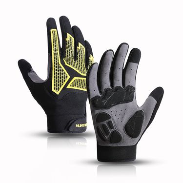 Outdoor sports cycling gloves for men and women anti-slip shock absorbent wear resistant touch screen long fingers breathable_voghion.com