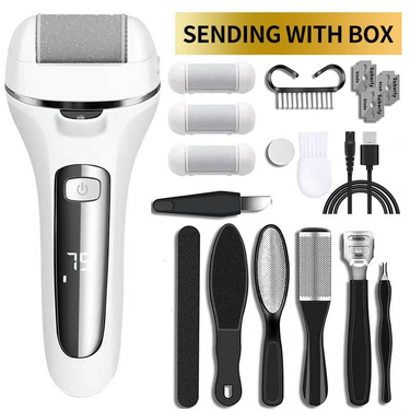 Electric Remover for Feet with Rechargeable Waterproof Professional Pedicure Kit Foot Care Tools Wet Dry Foot File For Dead Skin Cracked Heel Hand_voghion.com
