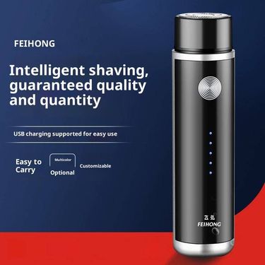 Mini USB Rechargeable Shaver – LED Display Rotary Razor For Men & Women (Detachable Washable Head, 60min Runtime)_voghion.com