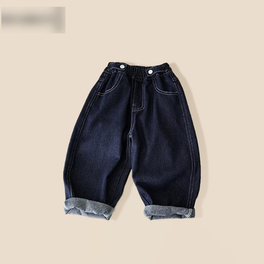 Kids Clothing Spring Fashion Solid Color Baby Stylish Versatile Pants_voghion.com