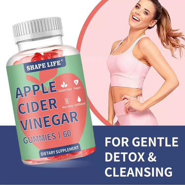 Shape Life Detox Cleansing Apples Cider Vinegar Gummies Boost Energy Health Gummy_voghion.com