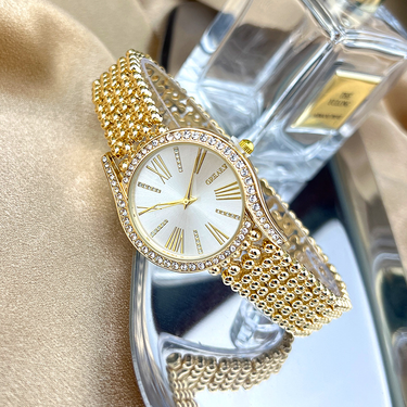 New style suit fashion niche luxury diamond set wristwatch women's quartz watch_voghion.com