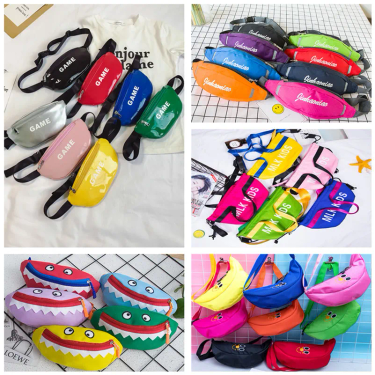 2018 New Children Wait Fanny Pack 3D Colorful Letter Printed Handbag Fahion Shoulder Bag Cute Kid Pure Xma_voghion.com