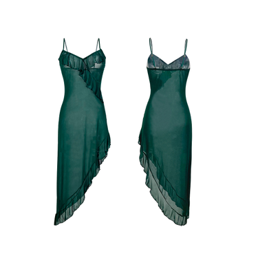 Women's Clothing Feiyun Multi Color Sexy Mesh See Through Pajamas Sexy Lingerie Suspenders Nightdress Female Home Clothes_voghion.com