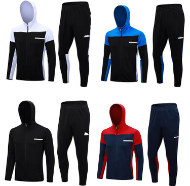 2324 Season New Football Club Long Zip Hooded Autumn/Winter Manel Training Set_voghion.com
