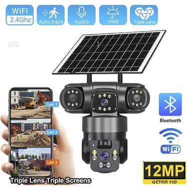 Security Cameras Solar 4G Outdoor Waterproof Ball Machine HD Monitoring Without Wiring Mobile Phone Remote Viewing Probe_voghion.com