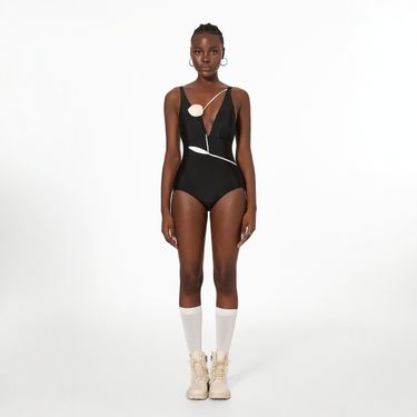 One-Piece French V-Neck Slimming Handmade 3D Rose Flower Beach Vacation Swimsuit Hot Spring Sexy Deep V Summer_voghion.com