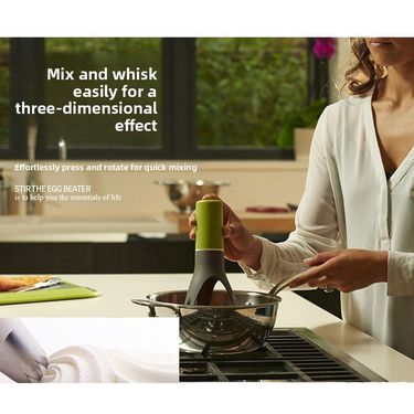 Automatic Electric Whisk Hands-Free Food Grade Mixer With Anti-Stick Rod For Baking & Cooking_voghion.com