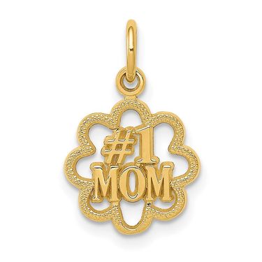 14k #1 MOM Charm_voghion.com