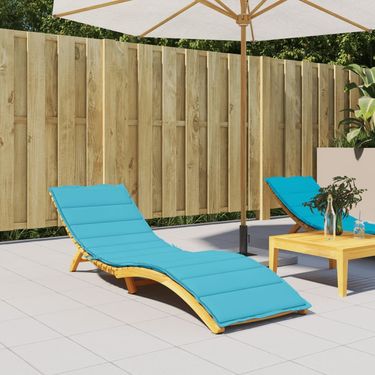 Sun Lounger Cushion Turquoise Oxford Fabric_voghion.com