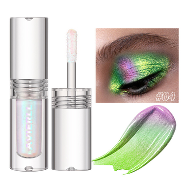 Aurora Multi Chrome Eyeshadow Pigments Long Lasting Chameleon Peacock Galaxy Chrome Glitter Liquid Eyeshadow for Party Performance Music Festival_voghion.com