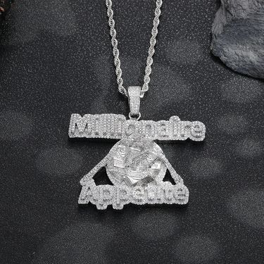 Millionaire Large Pendant, A Trendy Fashion Accessory Featuring European And American Hip Hop Style, Inlaid With Diamonds And Zircon. Available Now._voghion.com