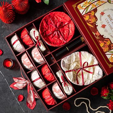 Light Luxury Rose Ceramic Tableware Set Business Event Gift Bowls And Plates Housewarming Gift Newlyweds Gift_voghion.com