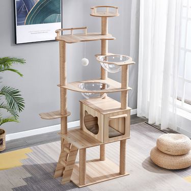 Cat Climber Cat Nest Cat Scratch Board Cat Tree Cat Supplies Pet Cat Toys Space Capsule_voghion.com