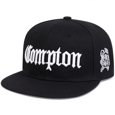 Compton Youth Flat brimmed Rim Men's Trendy Street Dance Hip Hop Hat_voghion.com