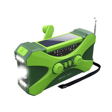 Hand Crank Radio Solar Powered Power Bank Charging Phone Charger Lighting Backpacking Flashlight Reading Light_voghion.com