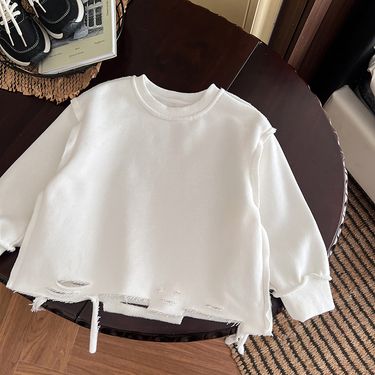 Mother & Kids Boys' Stylish Sweatshirt One Piece Fleece Clothes For Small And Medium Sized Children Plus Fleece And Thick Winter Clothes_voghion.com