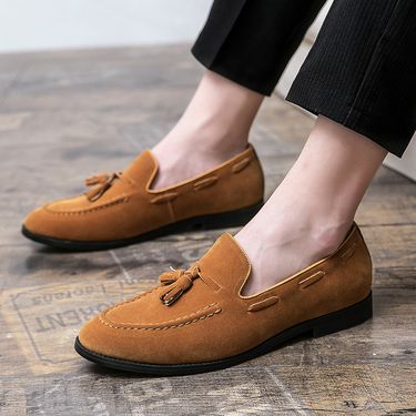 2025 Trendy Loafers Summer Slip-On Moccasins Lazy One-Step Soft Sole British Style Casual Leather Men's Shoes_voghion.com