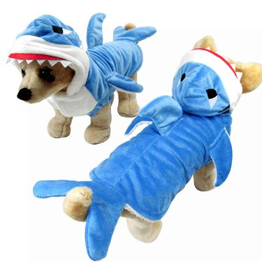 Pet 3D shark dog Halloween puppy autumn and winter pet clothing_voghion.com