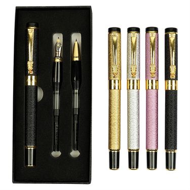 9180 Yongsheng Faucet Three Piece Gift Box Fountain Pen With LOGO Student Calligraphy Pen Business Gift Signature Pen_voghion.com