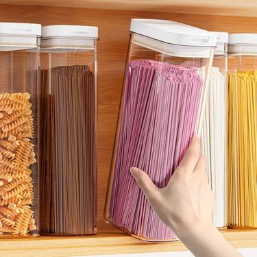 Food Grade Transparent Sealed Large Capacity Jar Miscellaneous Grain Noodle Storage Box_voghion.com