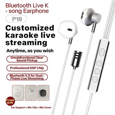 New Wired Karaoke Headset K Song HIFI Sound Quality Singing K Headset Noise Reduction Card Live Cell Phone One Microphone_voghion.com