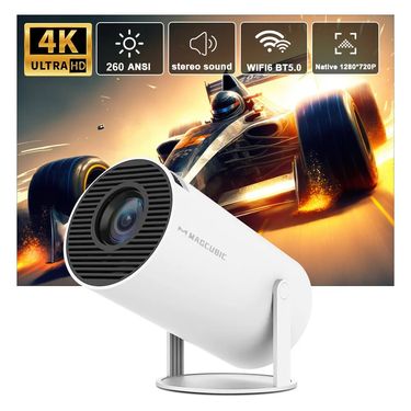 Maubic Projector HY300 Pro 4K Android 11 Dual Wifi6 260ANSI Allwinner H713 BT5.0 1080P 1280*720P Home Cinema Outdoor_voghion.com