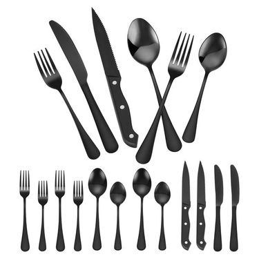 48-Piece Silverware Set Stainless Steel Cutlery Flatware Utensil Kitchen For 8_voghion.com