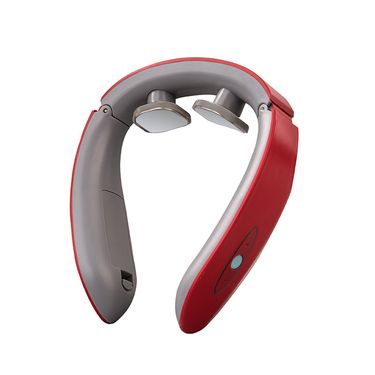 Portable Neck Massager With Heating Function - 3D Kneading & Shiatsu Therapy For Neck Pain Relief, Adjustable Intensity, USB Rechargeable, White_voghion.com