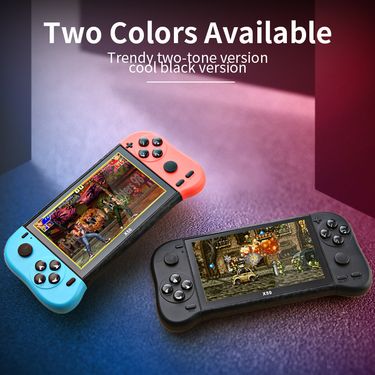 5.1 inch large screen high definition game console 8G memory retro PSP handheld arcade X50 double joystick handheld game console_voghion.com