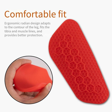 Silicone leg pads Football insert Adult professional board game training sports guard calf protection_voghion.com
