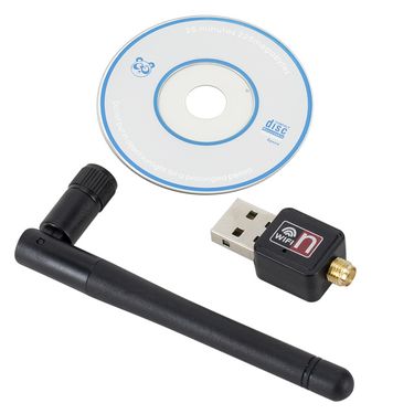 WiFi Wireless Network Card USB 2.0 150M 802.11 b/g/n LAN Adapter with rotatable Antenna for Laptop PC Mini Wi-fi Dongle_voghion.com