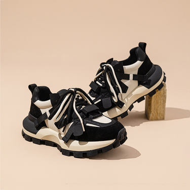 Hua Fu Xiao Man Waist Anti slip Thick Sole Forrest for Women 2024 Spring New Student Leisure Running and Sports Shoes_voghion.com