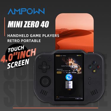 AMPOWN MagicX Mini Zero 40 Handheld Players Consoles 4.0 Inch IPS Touch Screen Portable Retro Video Game Android System_voghion.com