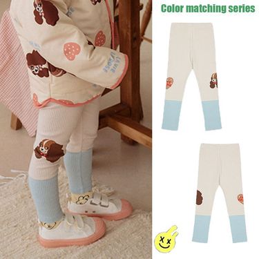 Mother & Kids Children's Trousers Small And Medium Sized Children Boys Girls Cartoon Letter Print Leggings_voghion.com