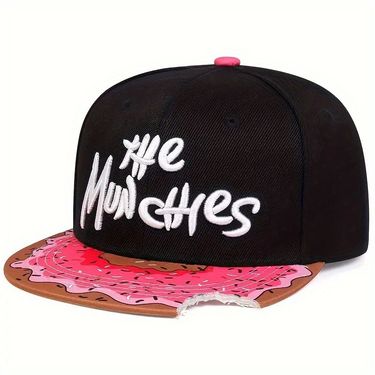 Men's Notched Donut Top Baseball Women's Hip Hop Embroidered Flat Edge Hat Yama_voghion.com