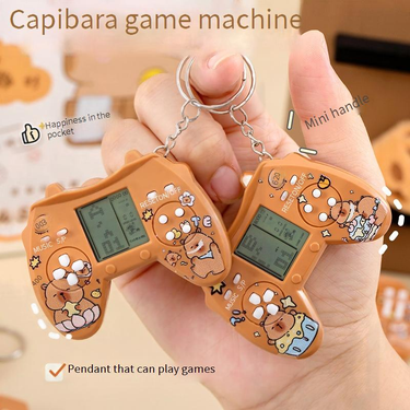 Capybara Handheld Tetris Game Console - Pocket-Sized Retro Gaming Gift For Kids, Students & Gamers_voghion.com
