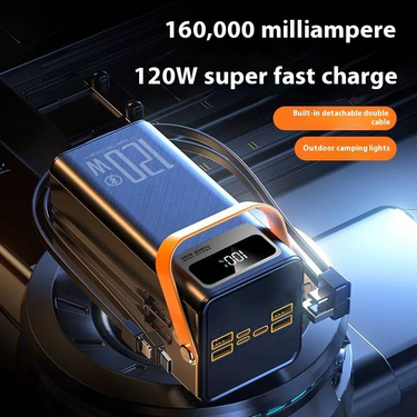 JMY 160000mAh Portable Power Bank With PD Fast Charging, High Capacity Outdoor Camping Battery Pack For IPhone, Android, And More_voghion.com