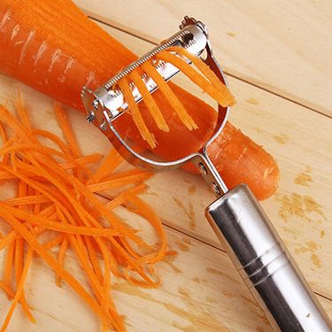 Multi-functional double-sided peeler potato grater melon and fruit peeling vegetable and fruit planing stainless steel peeler_voghion.com