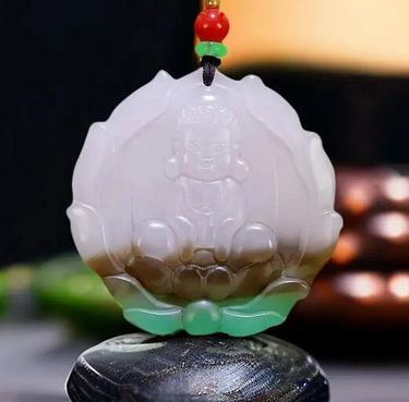 Collier pendentif bouddha pour homme, breloque sculptée, pierre naturelle, bijoux vintage, accessoires chinois, mode ismans, véritable diversification_mkmklike.com
