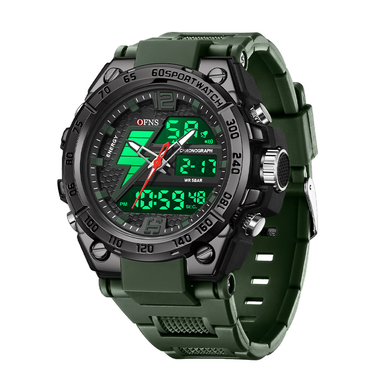 Men's Digital Watch Dual Display Trend Multi-functional Student Watch Outdoor Sports Watch_voghion.com