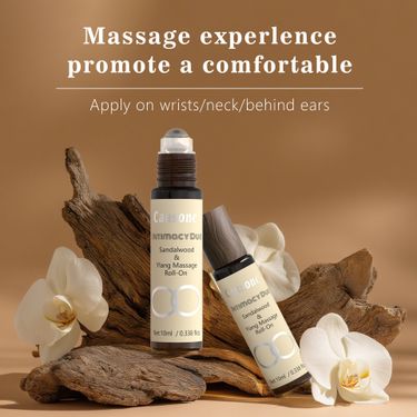 Causone Sandalwood Ylang Massage Roll-on 10ml*2pieces,Aromatic Plant Extracts One For Multiple Uses,Ball Bearing Design Easy To Use_voghion.com