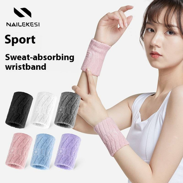 Breathable Sports Wristbands For Men & Women - Cotton Blend Support For Basketball, Gym, Tennis - Sweat Absorbing & Non-Slip Design_voghion.com