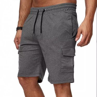 Large Size Men's Short Sports Overalls With Multiple Pockets Shorts Fitness Pants Sports Casual Shorts_voghion.com
