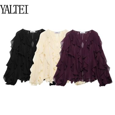 Women's Clothing Fashion Design Layered Decorative Shirt_voghion.com