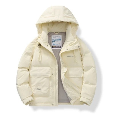 Down jacket men's winter white duck down cold warm hooded jacket teenage Hong Kong style tide brand men's down jacket_voghion.com