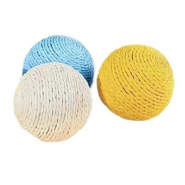Pet cat sisal ball toy, oversized ball, sturdy and bite resistant, grinding teeth to play with, lively and relieving boredom_voghion.com