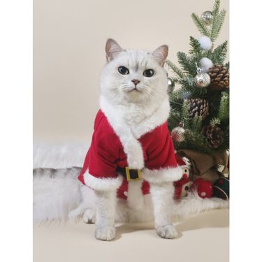 New Christmas Pet Cat And Dog Pet Clothes Autumn And Winter Bathrobe Classic_voghion.com