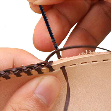 1Pcs Leather Thread Needle Leather Rope Needle Leather Thread Gun Color Needle Cowhide Leather Tool Needle_voghion.com