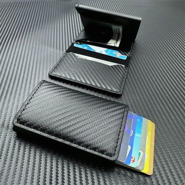 Men's Anti-theft Brush Anti Demagnetization Carbon Fiber RFID Aluminum Alloy Bank Card Package_voghion.com